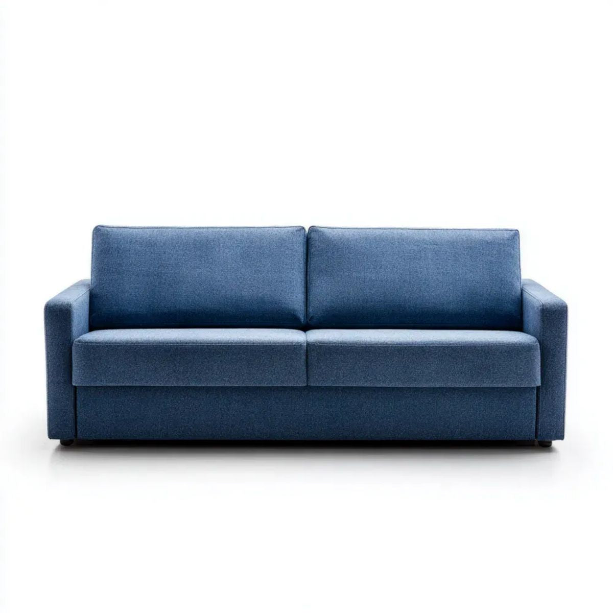Sofa, 2-osobowa fotelik sofa w niebieskim poliestrze, 160 x 85 x 85 cm
